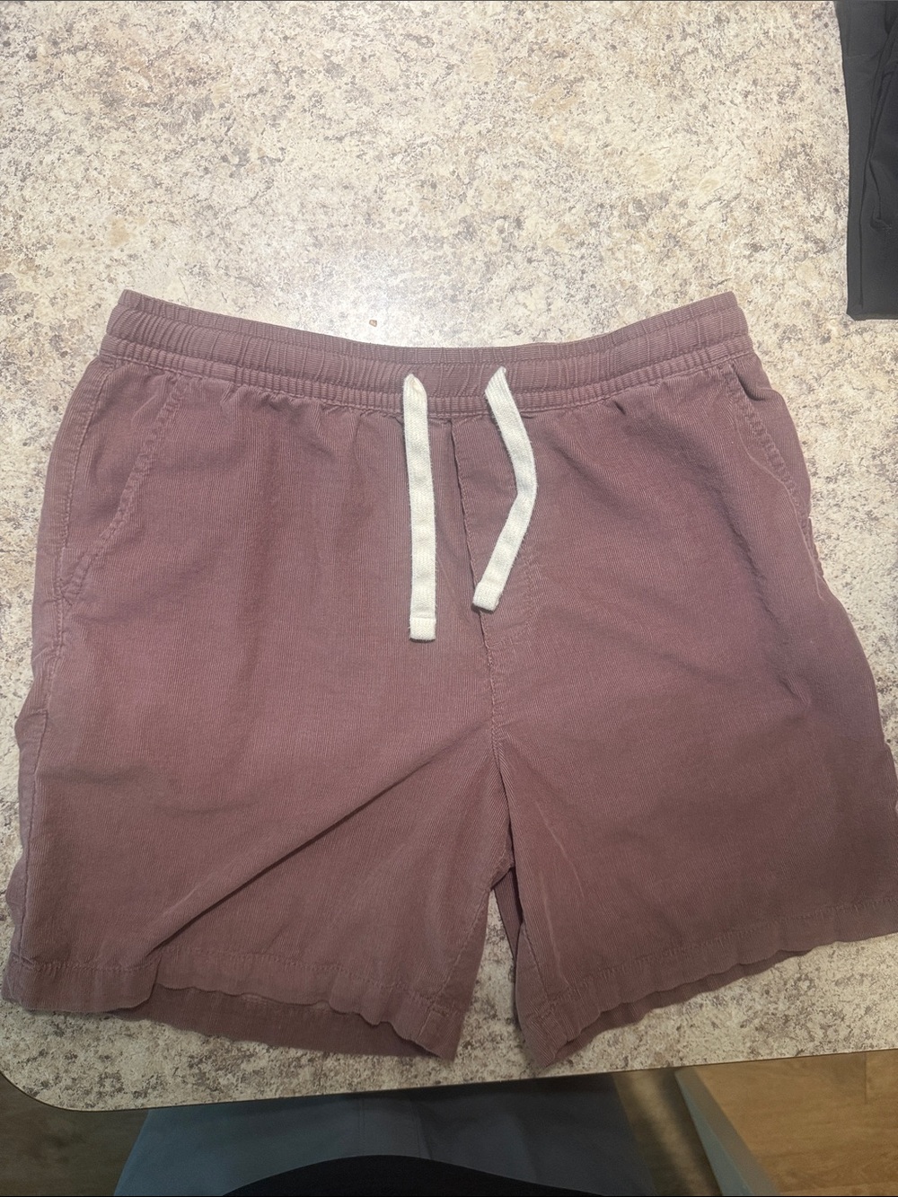 Men's Casual Drawstring Shorts - Dusty Mauve